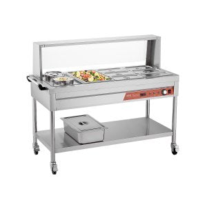 Commercial Food Warmer, 5.9 in, SKT1*1/1-6*1/3-6L*2, AC120V, 60Hz, ID SJRK-VNV1
