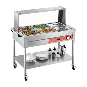 Commercial Food Warmer, 5.9 in, SKT1/2*6, AC120V, 60Hz, ID SJRK-82V1