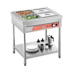 Commercial Food Warmer, 5.9 in, SKT1/2*4, AC120V, 60Hz, ID SJRK-W7V1