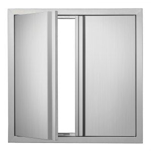BBQ Access Door, 2 in, BH-005, Stainless Steel Color, ID SMAB-UBV0