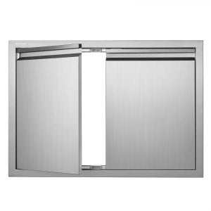 BBQ Access Door, 2 in, BH-009, Stainless Steel Color, ID SMAB-ZNV0