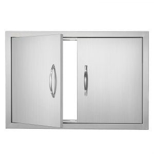 BBQ Access Door, 2 in, BH-014, Stainless Steel Color, ID SMMB-56V0