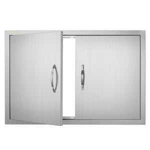 BBQ Access Door, 2 in, B007S, Stainless Steel Color, ID SMMB-XTV0