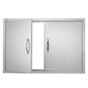 BBQ Access Door, 2 in, B004S, Stainless Steel Color, ID SMMB-ACV0