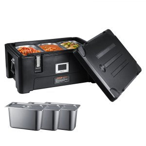 Commercial Food Warmer, ZF-30, 36QT / 30L, Black, ID SPBW-KRV0