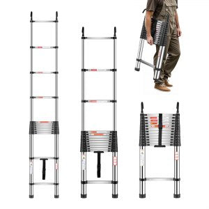 Telescoping Ladder, 330 lb, 1.5 in, MF-STL500, ID SSTT-ZGV0