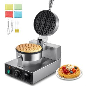 Commercial Waffle Maker, XC-HF-1, Silver, 9.8x18x11 inch / 250x465x280mm, ID SYBL-9AV1