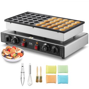Mini Dutch Pancake Maker, PC-50, Silver, 21x12x7 inch / 526x300x180mm, ID SYJB-CCV1