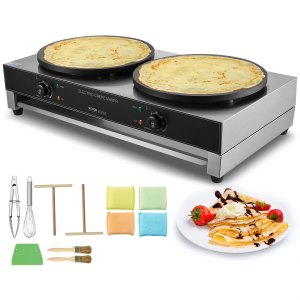 Commercial Griddle, AK-B32, Silver, 34x20x8.7 inch / 865x515x220mm, ID SYJB-N5V1