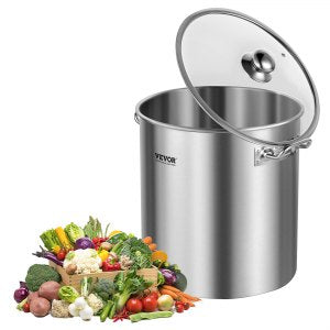 Stainless Steel Stockpot, 11.8 in, SP24QT303307D, 24 QT / 22.7 L, ID SYJH-MLV0