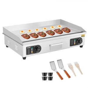 Commercial Griddle, 0.39 in, HT-822, 2800W(US), 4400W(EU), ID SYKD-2EV1