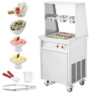 Fried Ice Cream Roll Machine, 13.8 in, CBJF-1DC-350, 41.8kg / 92.2 lbs, ID SYLD-QQV1