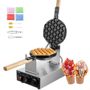 Commercial Bubble Waffle Maker, SC-X30, Silver, 23x8.7x10.6 inch / 593x220x268mm, ID SYQP-UZV1