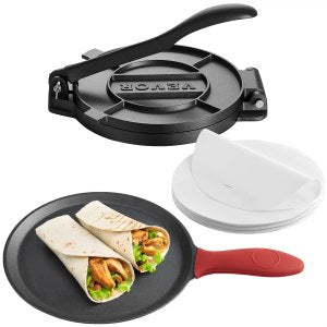 Tortilla Press, 10 in, HES250SET, Gray Iron, ID SYSB-01V0