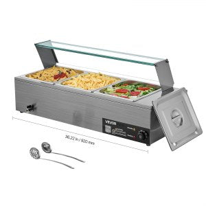 Commercial Food Warmer, 5.9 in, M-2213, 1500W, ID SYSP-02V1