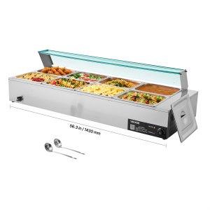 Commercial Food Warmer, 5.9 in, M-2224, 1700W, ID SYSP-02V1