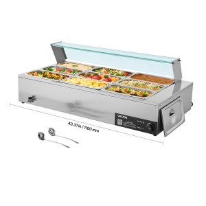 Commercial Food Warmer, 5.9 in, M-2333, 1500W, ID SYSP-02V1