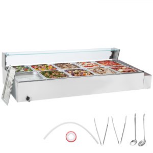 Commercial Food Warmer, 0.03 in, SC-TC-2110, 10 x 8QT, ID SYSP-XVV1