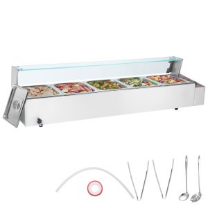 Commercial Food Warmer, 0.03 in, SC-TC-215, 5 x 8QT, ID SYSP-71V1