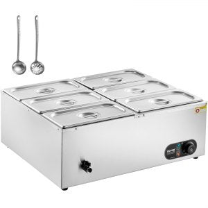 Commercial Food Warmer, 0.03 in, HT-6V, 6 x 8QT, ID SYSP-ZNV1