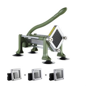 French Fry Cutter, 2 in, LD02, Green, ID SYWS-HIV0