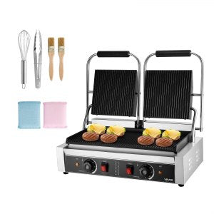 Commercial Panini Grill, 122–572 °F, 9 in, YS-813B, ID SYYB-02V1