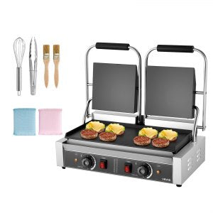Commercial Panini Grill, 122–572 °F, 9 in, YS-813, ID SYYB-02V1