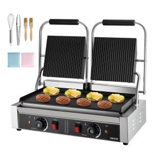 Commercial Panini Grill, 122–572 °F, 9 in, YS-813C, ID SYYB-02V1