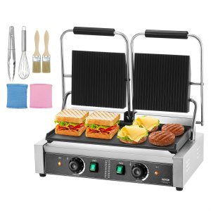 Commercial Panini Grill, 122–572 °F, 19 in, HT-813A, ID SYYB-RXV1
