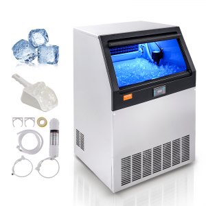 Commercial Ice Maker Machine, 160 lb, LB160T, 24.4 x 25.6 x 36 in / 620 x 650 x 915 mm, ID SYYT-MFV1