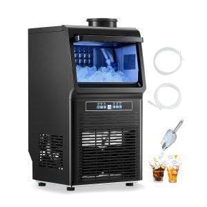 Commercial Ice Maker Machine, 90 lb, SKF-AT70FT, 348 x 335 x 640 mm / 13.7 x 13.2 x 25.2 in, ID SYYT-01V1