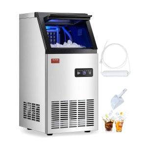 Commercial Ice Maker Machine, 100 lb, SKF-B40F, 360 x 430 x 740 mm / 14.2 x 16.9 x 29.1 in, ID SYYT-01V1