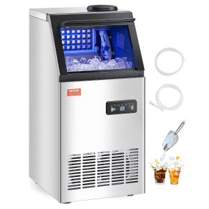 Commercial Ice Maker Machine, 120 lb, SKF-B80FT, 360 x 430 x 755mm / 14.2 x 16.9 x 29.7 in, ID SYYT-01V1