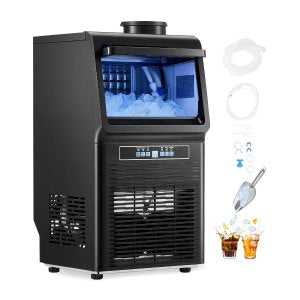 Commercial Ice Maker Machine, 70 lb, SKF-AT70FT, 348 x 335 x 640 mm / 13.7 x 13.2 x 25.2 in, ID SYYT-5OV1