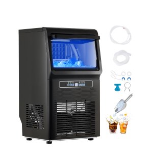 Commercial Ice Maker Machine, 80 lb, SKF-AT80F, 348 x 335 x 625 mm / 13.7 x 13.2 x 24.6 in, ID SYYT-NFV1