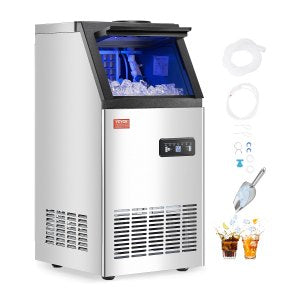 Commercial Ice Maker Machine, 80 lb, SKF-B80FT, 360 x 430 x 755mm / 14.2 x 16.9 x 29.7 in, ID SYYT-GJV1
