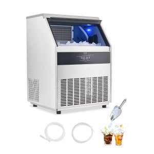 Commercial Ice Maker Machine, 300 lb, SSX265V, 660 x 610 x 925 mm / 26 x 24 x 36.4 in (with feet), ID SYYT-01V1