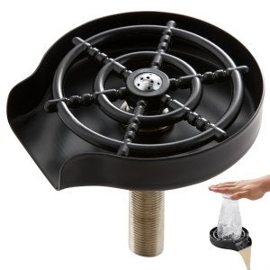 Glass Rinser, 5.1 x 4.7 x 0.98 in / 130 x 120 x 25 mm, 1.3 lbs / 0.59 kg (Include all accessories), ID TMAZ-89V0