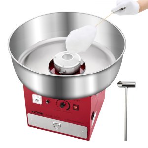 Electric Cotton Candy Machine, 20.5 in, MHTJJPZYO1-S, Red, ID TSDR-MXV1