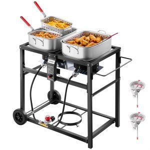 Commercial Deep Fryer, 40,000 BTU, DBF18QT, 36QT / 34L (total), ID XCKR-01V0