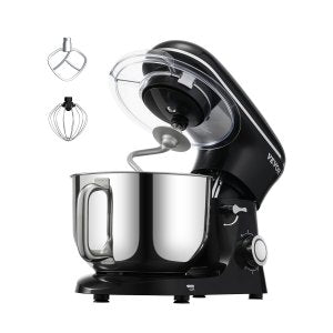 Commercial Food Mixer, SM-1560N, 6 qt / 5.68 L Stainless Steel Bowl (with Single Handle), Black, ID XRLT-82V1