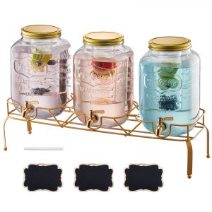 Soap Dispenser, GY-B005, 8 L/2 Gal x 3, Transparent, ID YLFP-01V0