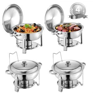 Chafing Dish Buffet Set, JZYYXCL5LGG4, Silver, Stainless Steel, ID YXBX-BOV0