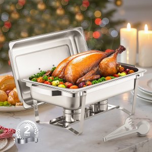 Chafing Dish Buffet Set, HZ-433, Silver, Stainless Steel, ID ZFXB-C2V0