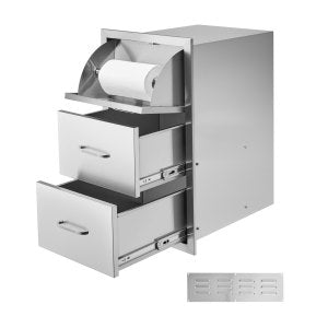 Outdoor Kitchen Drawers, 44 lb, 16.5 in, CTGPJ-03, ID ZJCT-CFV0