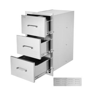 Outdoor Kitchen Drawers, 44 lb, 18.5 in, CTGPJ-04, ID ZJCT-M8V0